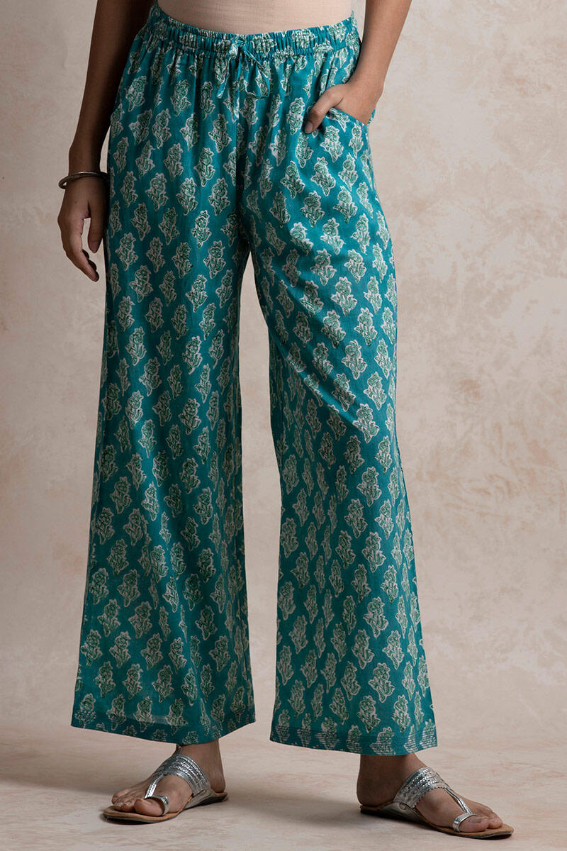 Sanganeri Block Printed Cotton Farsi Pants