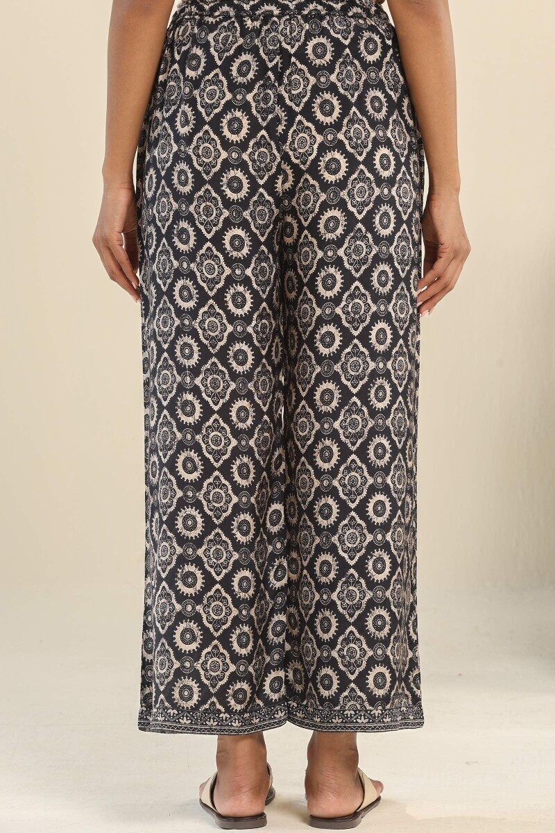 Black Printed Viscose Farsi