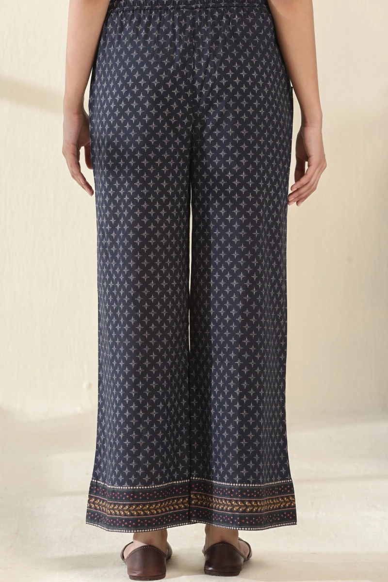 Black Printed Cotton Farsi