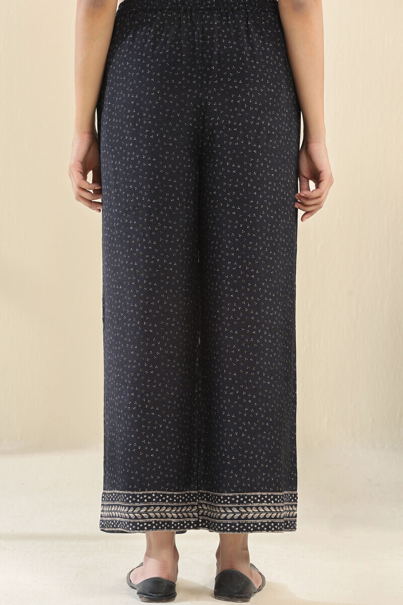 Black Printed Viscose Farsi