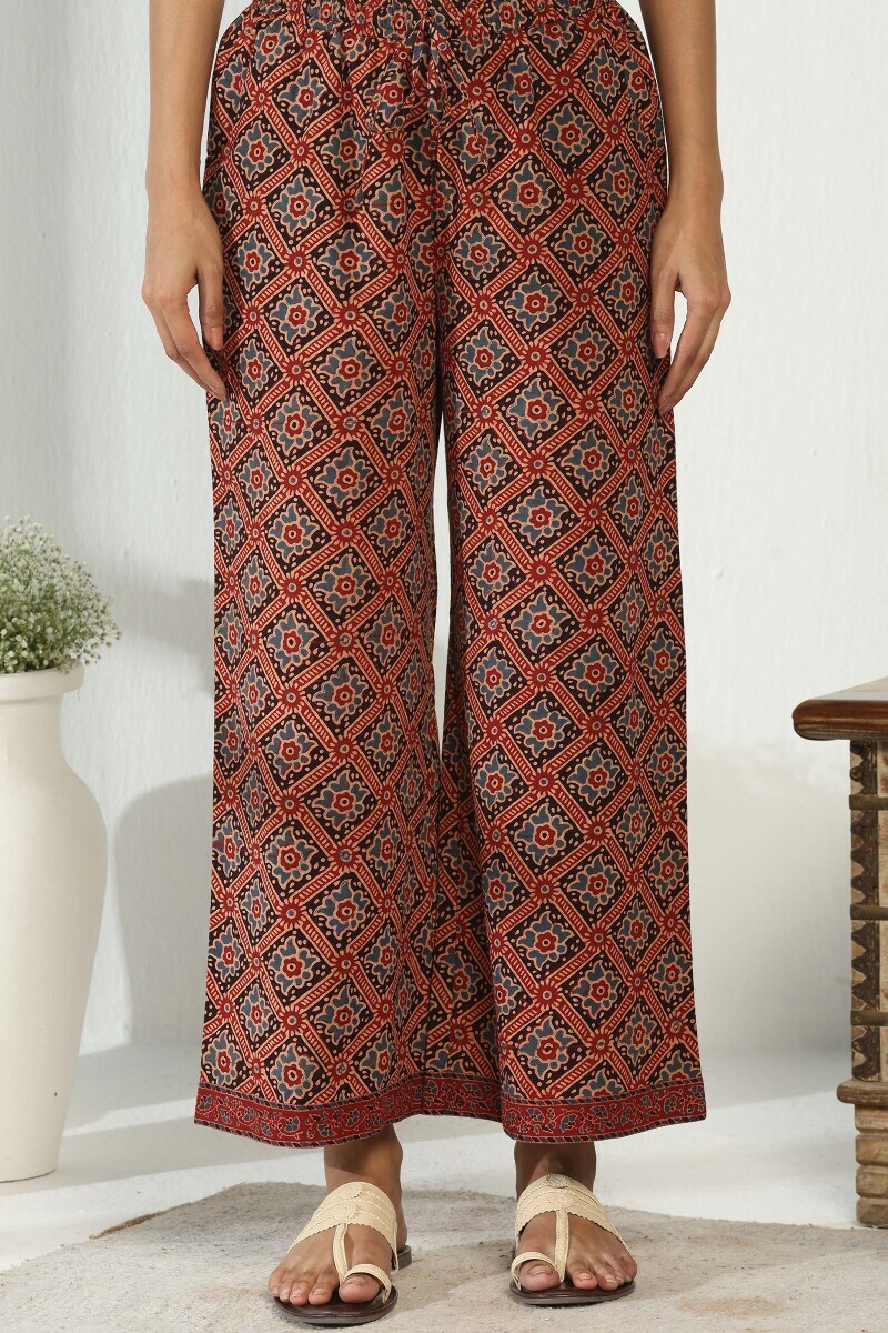 Ajrak Hand Block-Printed Cotton Farsi