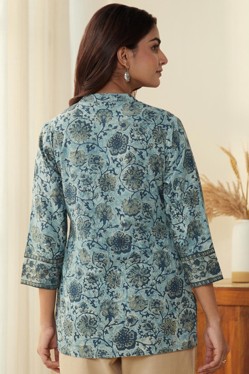 Akola Hand Block-Printed Cotton Top