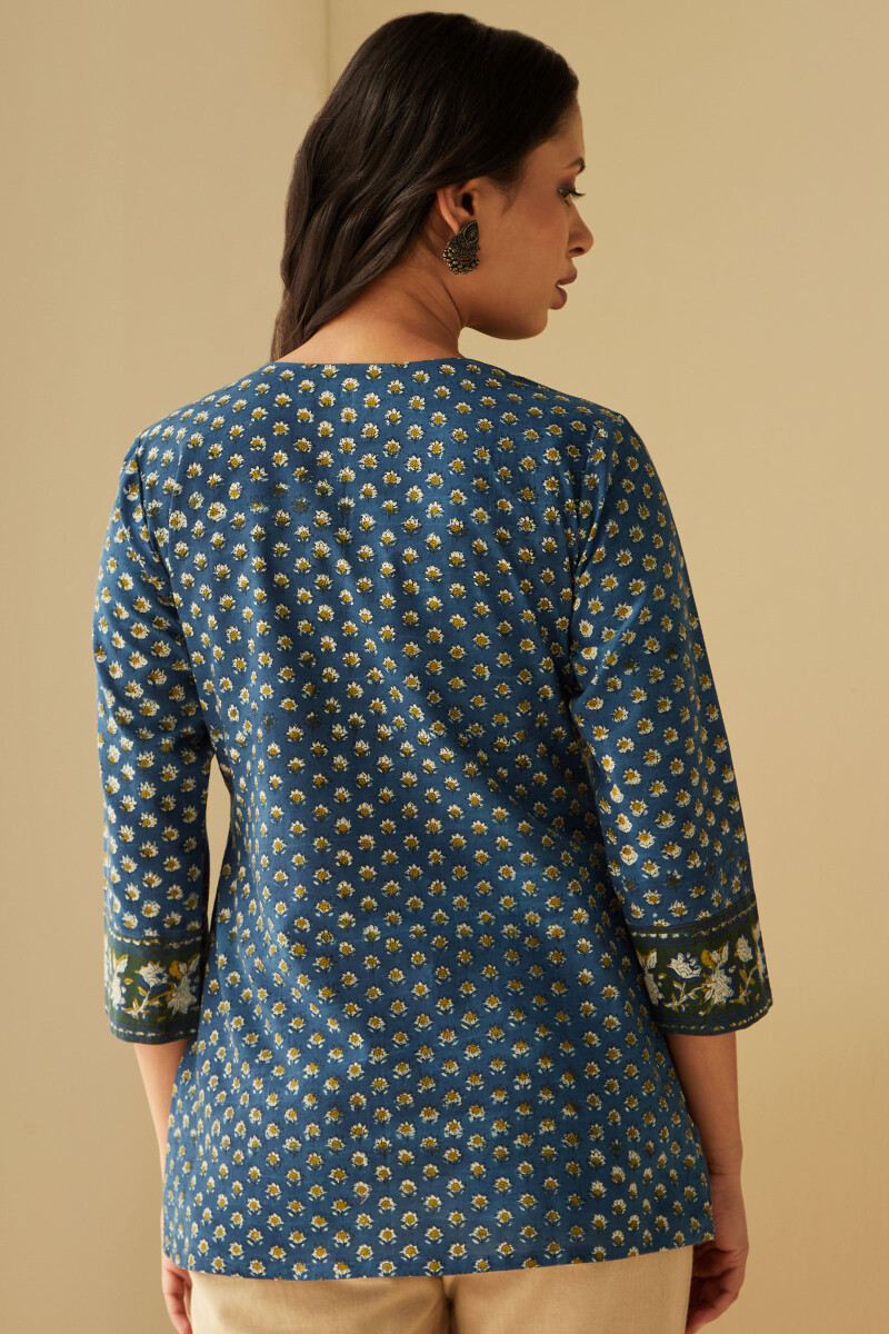 Bagru Hand Block-Printed Cotton Top