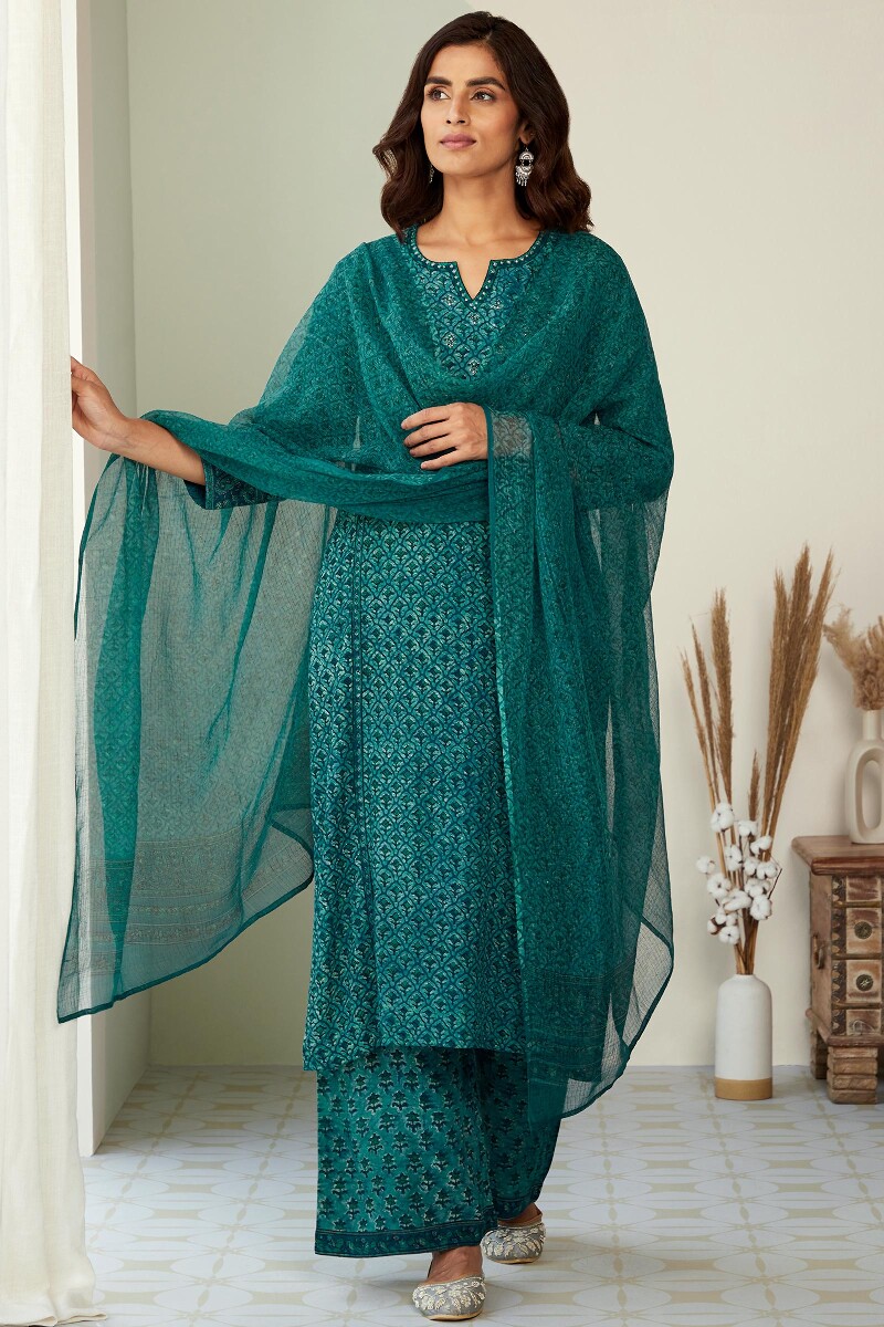 Akola Hand Block-Printed Viscose Farsi