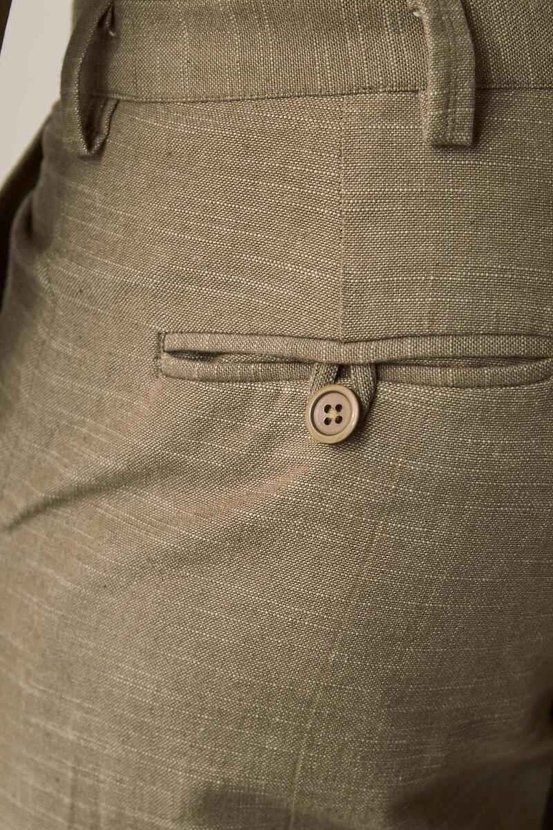 Brown Handcrafted Cotton Pants