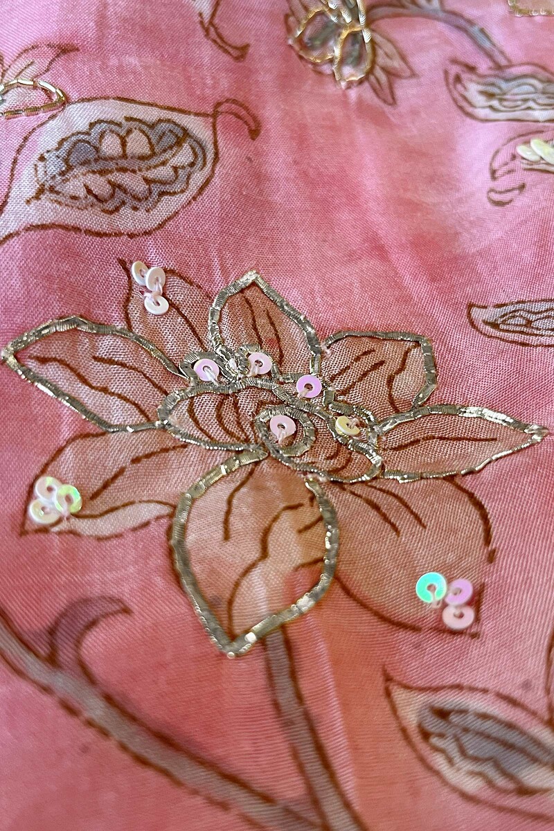 Pink Hand Block Printed Short Modal Kurta
