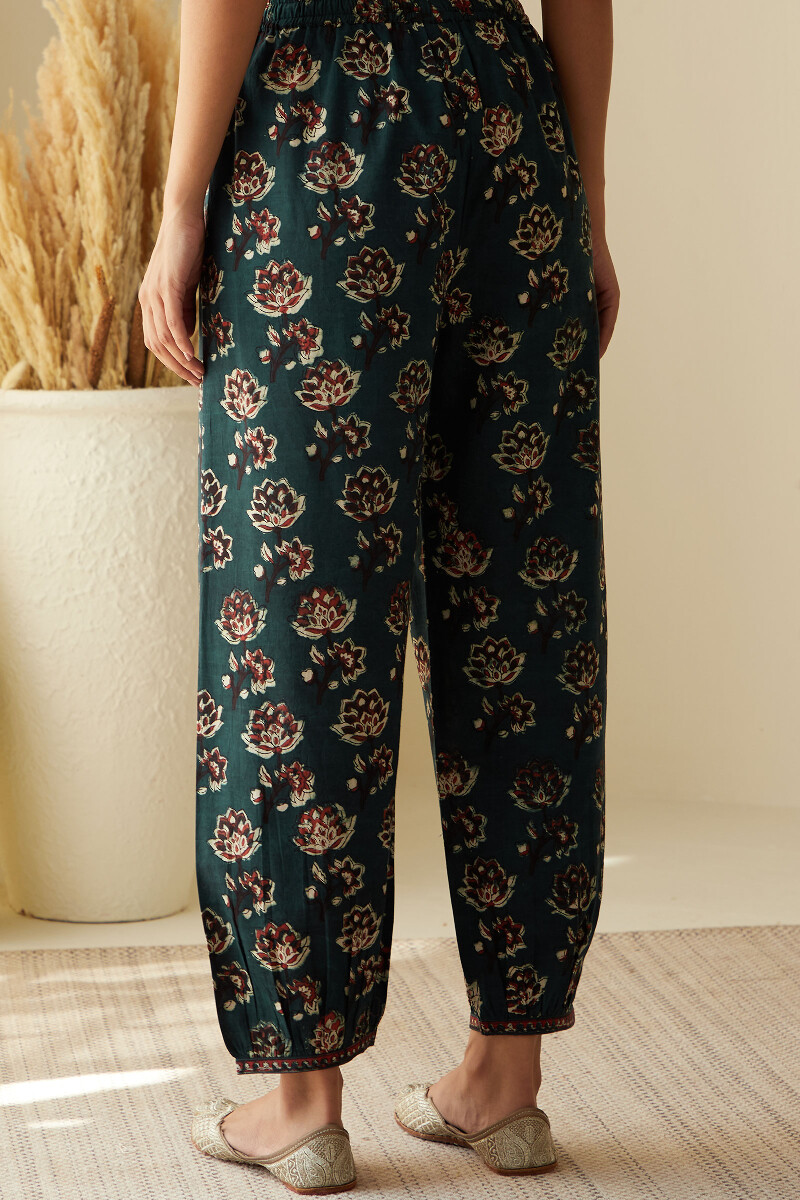 Bagru Hand Block-Printed Cotton Izhaar Pants