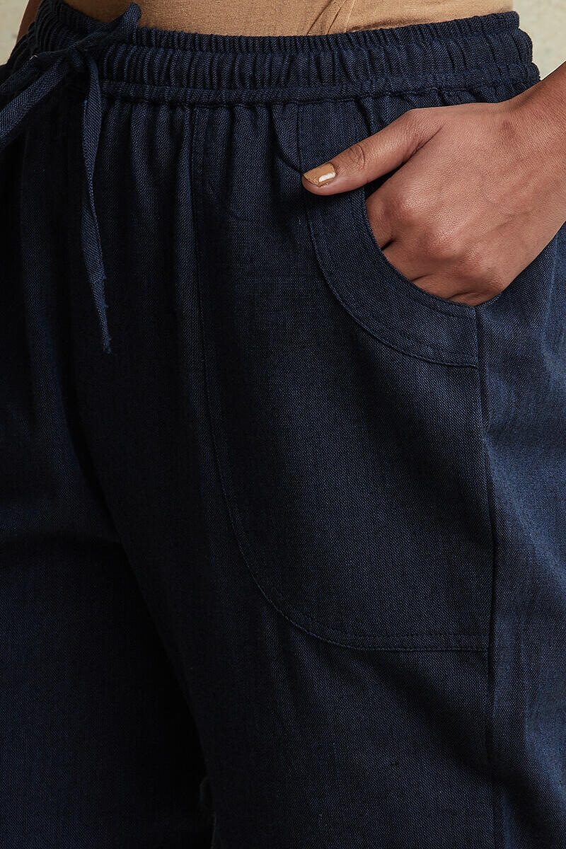 Indigo Handloom Cotton Pants