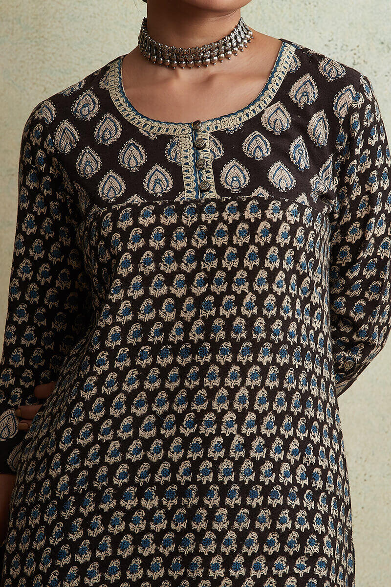 Bagru Block Printed Straight Cotton Kurta