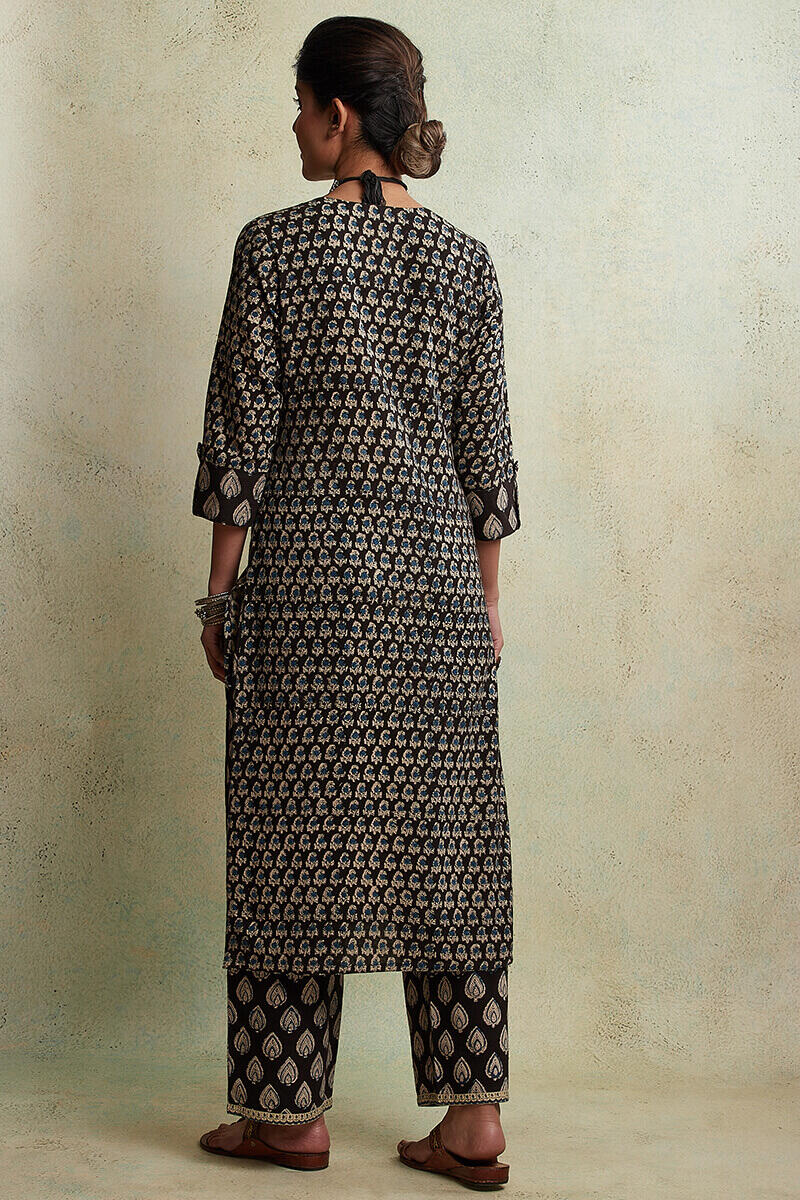 Bagru Block Printed Straight Cotton Kurta