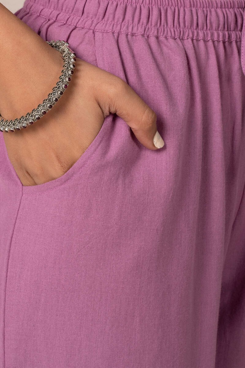 Purple Handcrafted Cotton Farsi