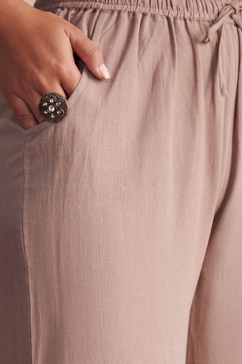 Grey Handcrafted Cotton Farsi