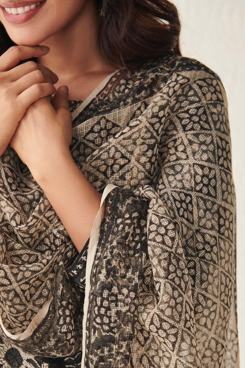 Bagru Block Printed Kota Dupatta