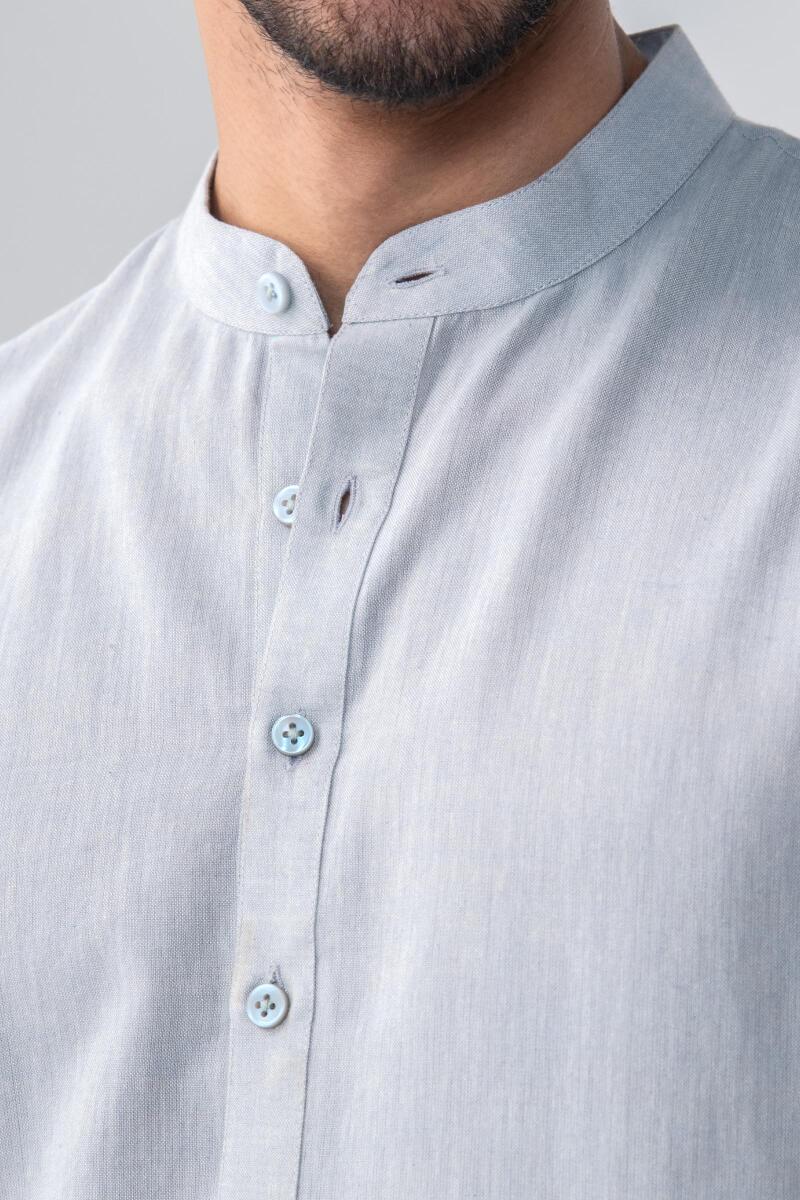 Blue Handcrafted Cotton Kurta