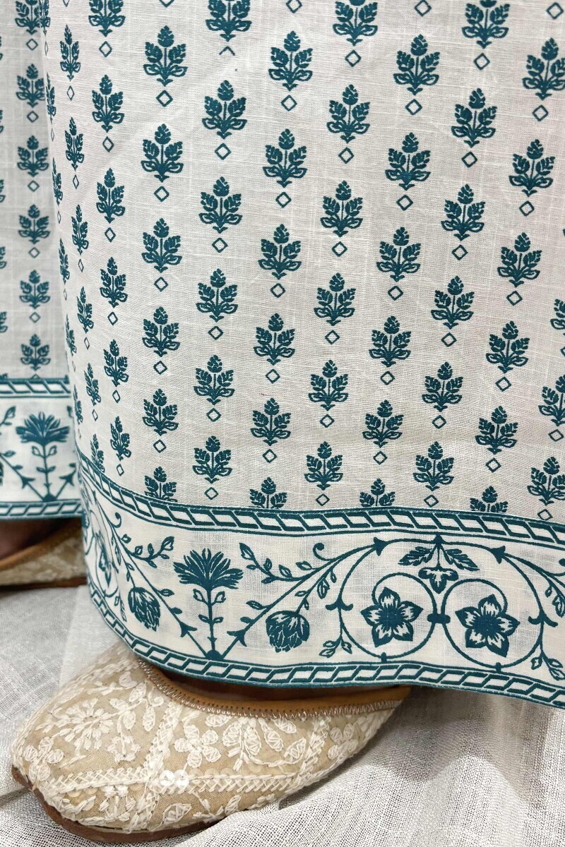 White Hand Screen-Printed Farsi