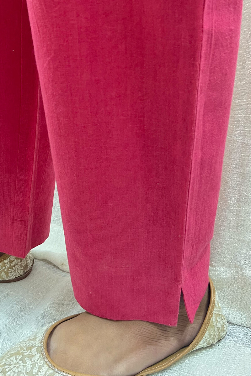 Handcrafted Cotton Narrow Pants