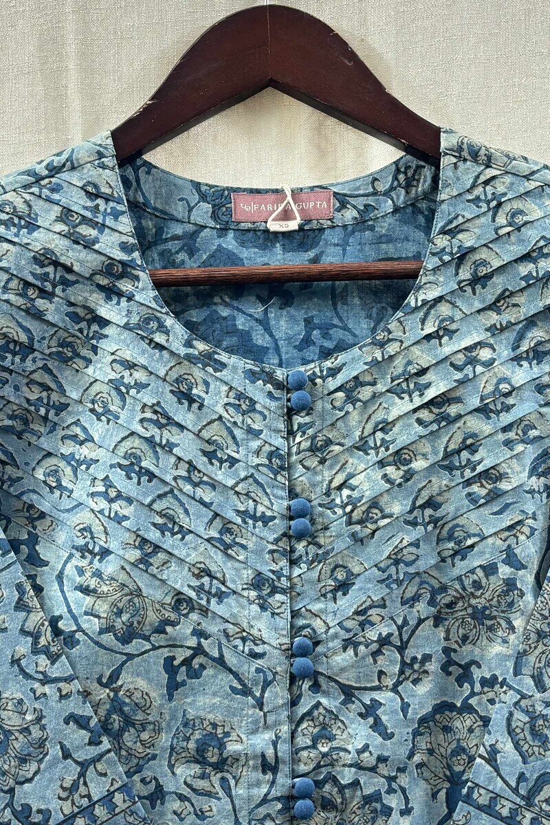 Akola Hand Block-Printed Cotton Top