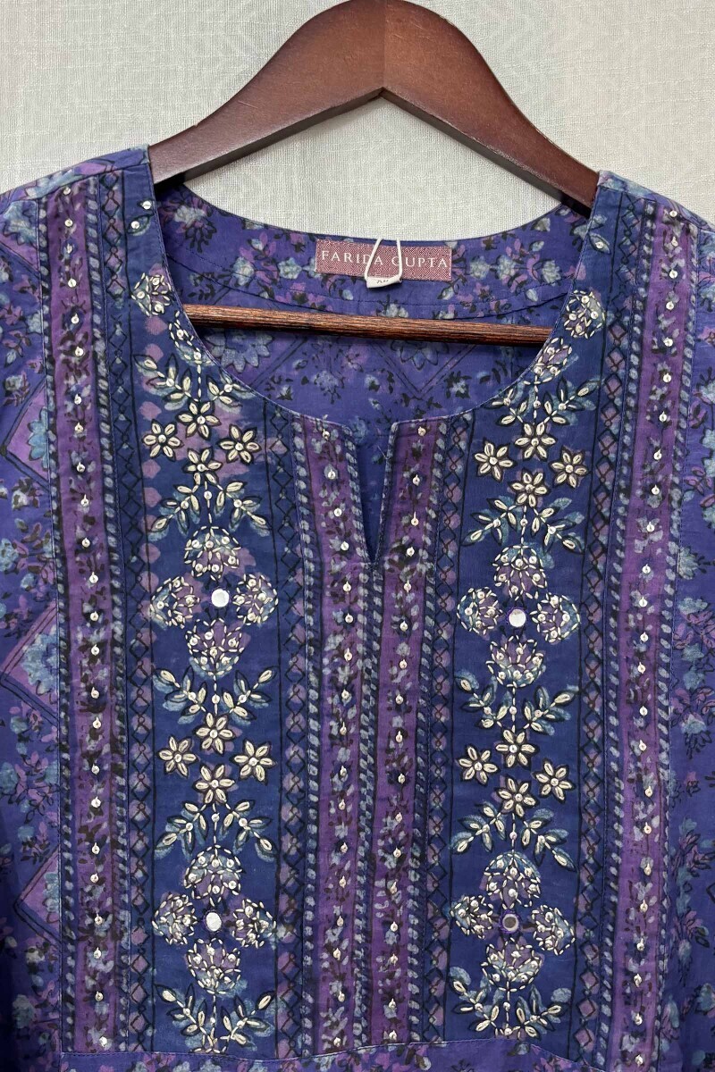 Akola Hand Block-Printed Cotton Top