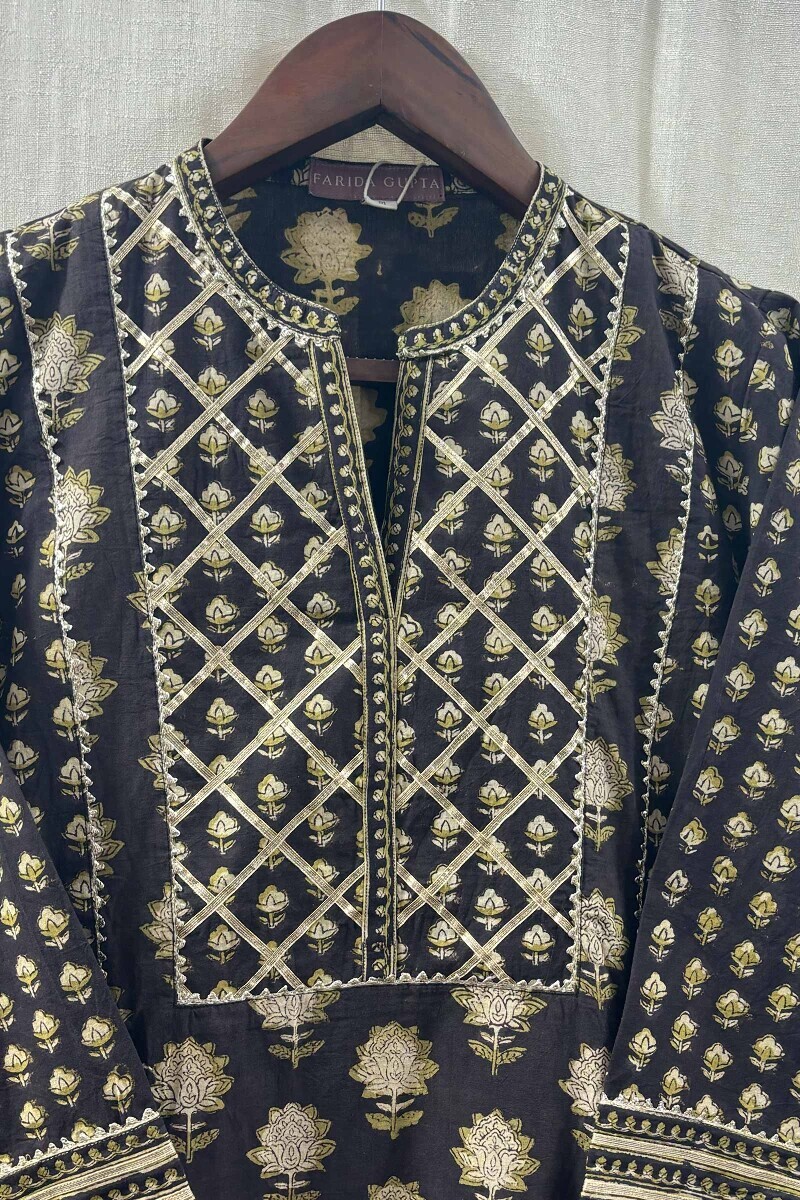 Bagru Hand Block-Printed Cotton Top
