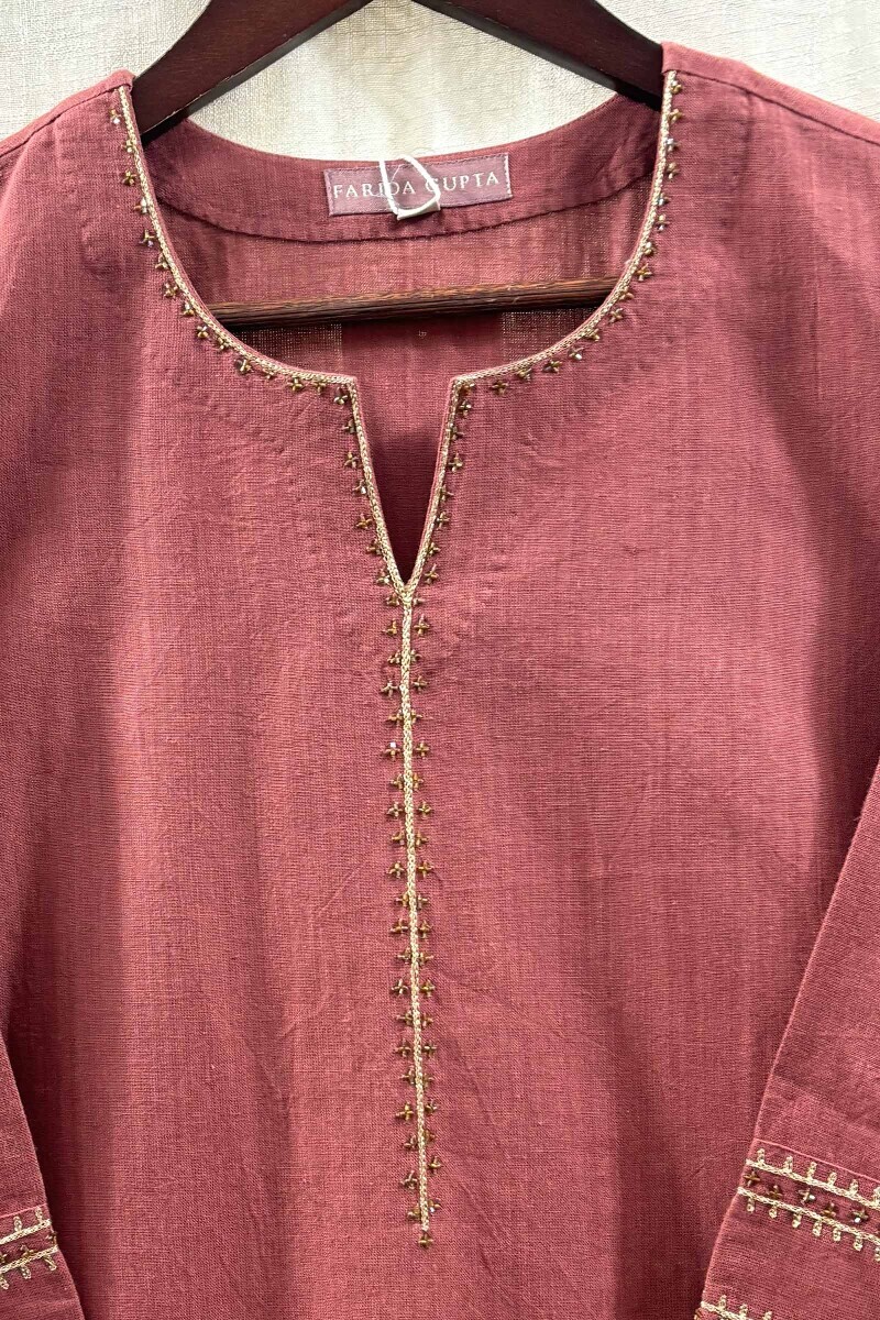 Handcrafted Cotton Straight Kurta