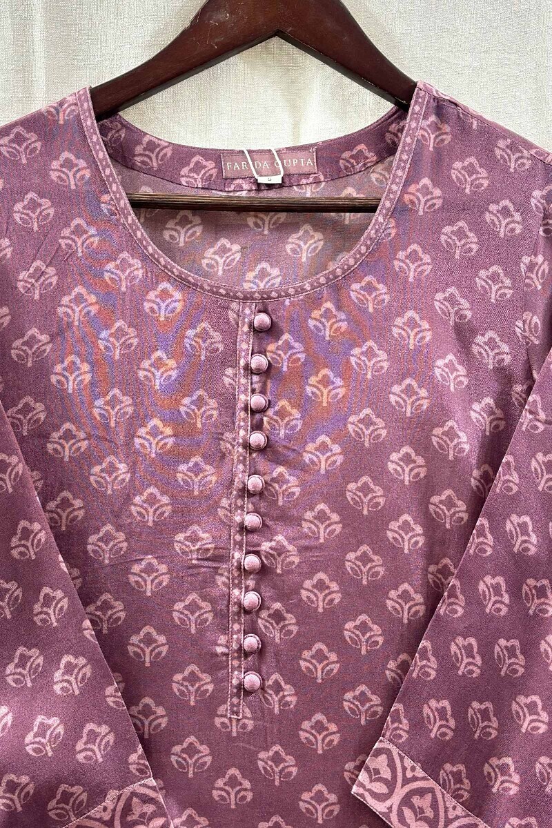 Purple Digital Kurta