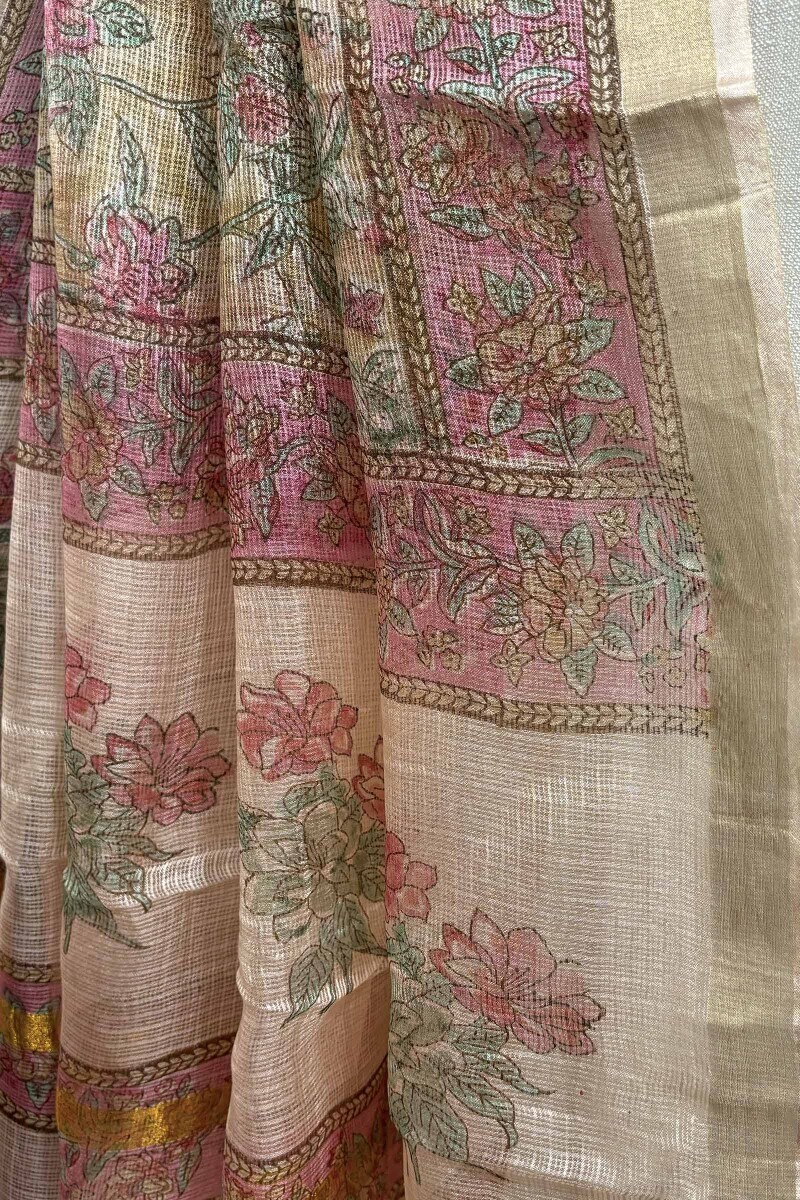 Handcrafted Kota Saree (Without Blouse Piece)