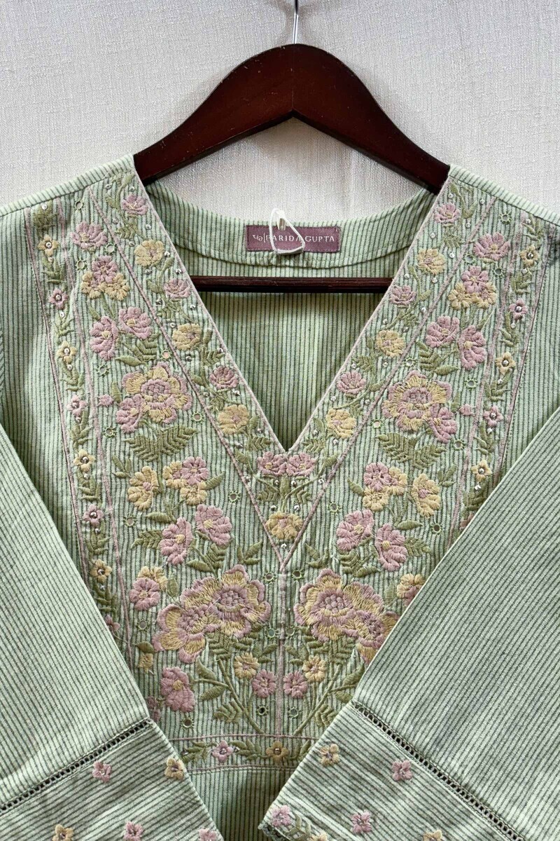 Handcrafted Cotton Straight Kurta