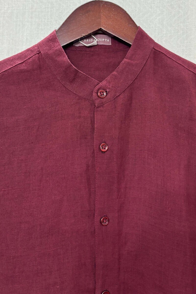 FG Specials: 1 Of 1- Men's Yellow Handcrafted Handloom Shirt