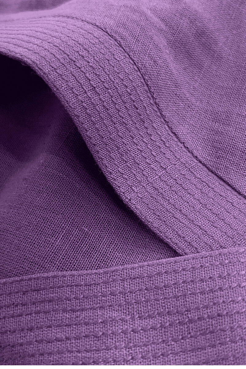Violet Handcrafted Straight Cotton Linen Kurta