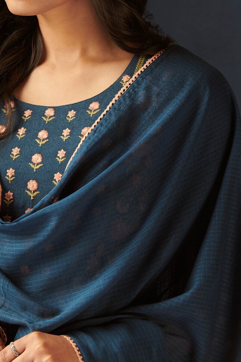 Indigo Handcrafted Kota Dupatta