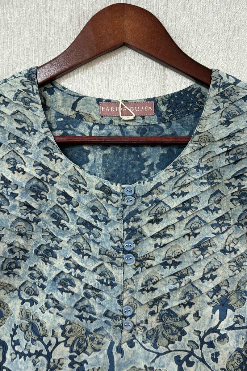 Akola Hand Block-Printed Cotton Top