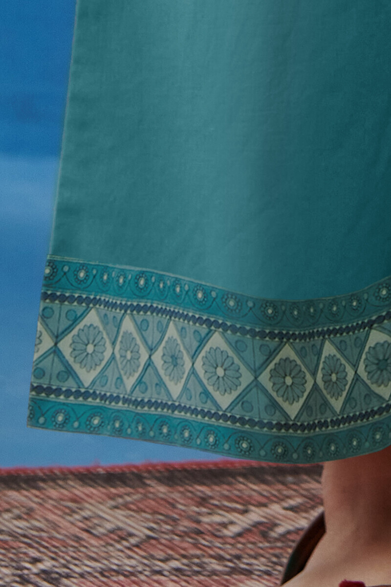 Blue Handcrafted Cotton Farsi