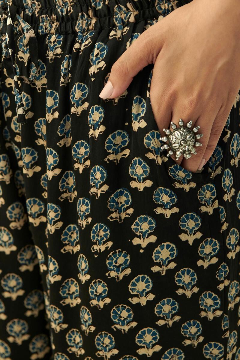 Ajrak Hand Block Printed Modal Farsi