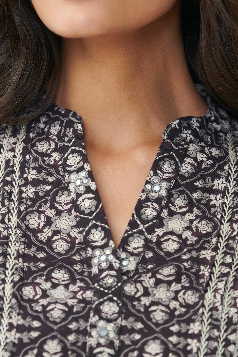 Bagru Hand Block Printed Cotton Top