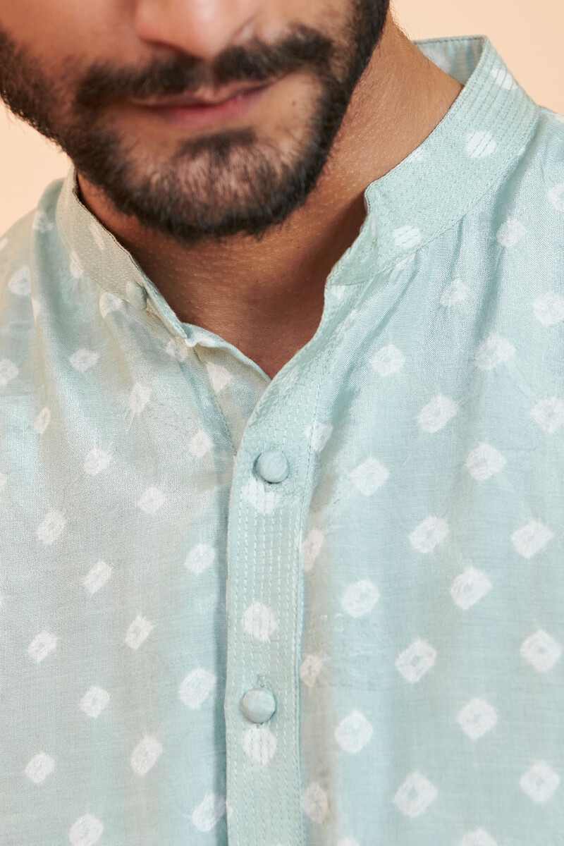 Blue Printed Modal Kurta