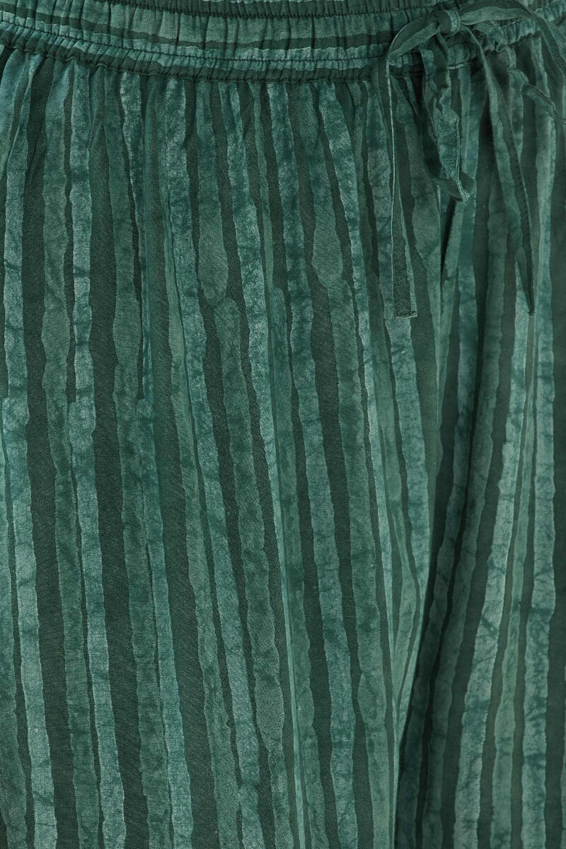 Green Hand Block Printed Modal Farsi