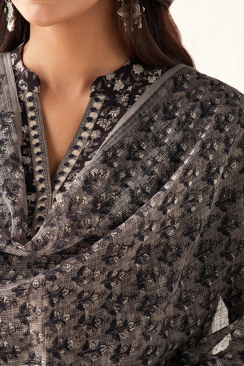 Bagru Hand Block Printed Kota Dupatta