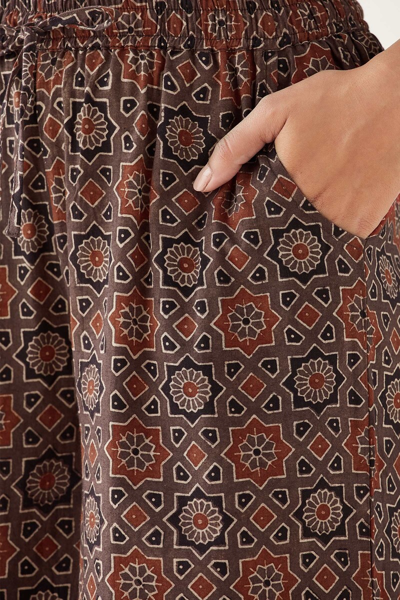 Ajrak Hand Block Printed Cotton Palazzos