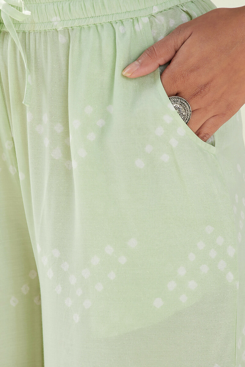 Green Printed Modal Farsi