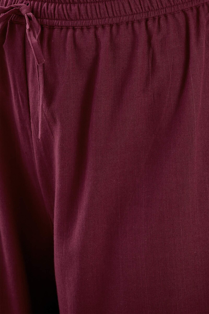 Maroon Handcrafted Handloom Izhaar Pants