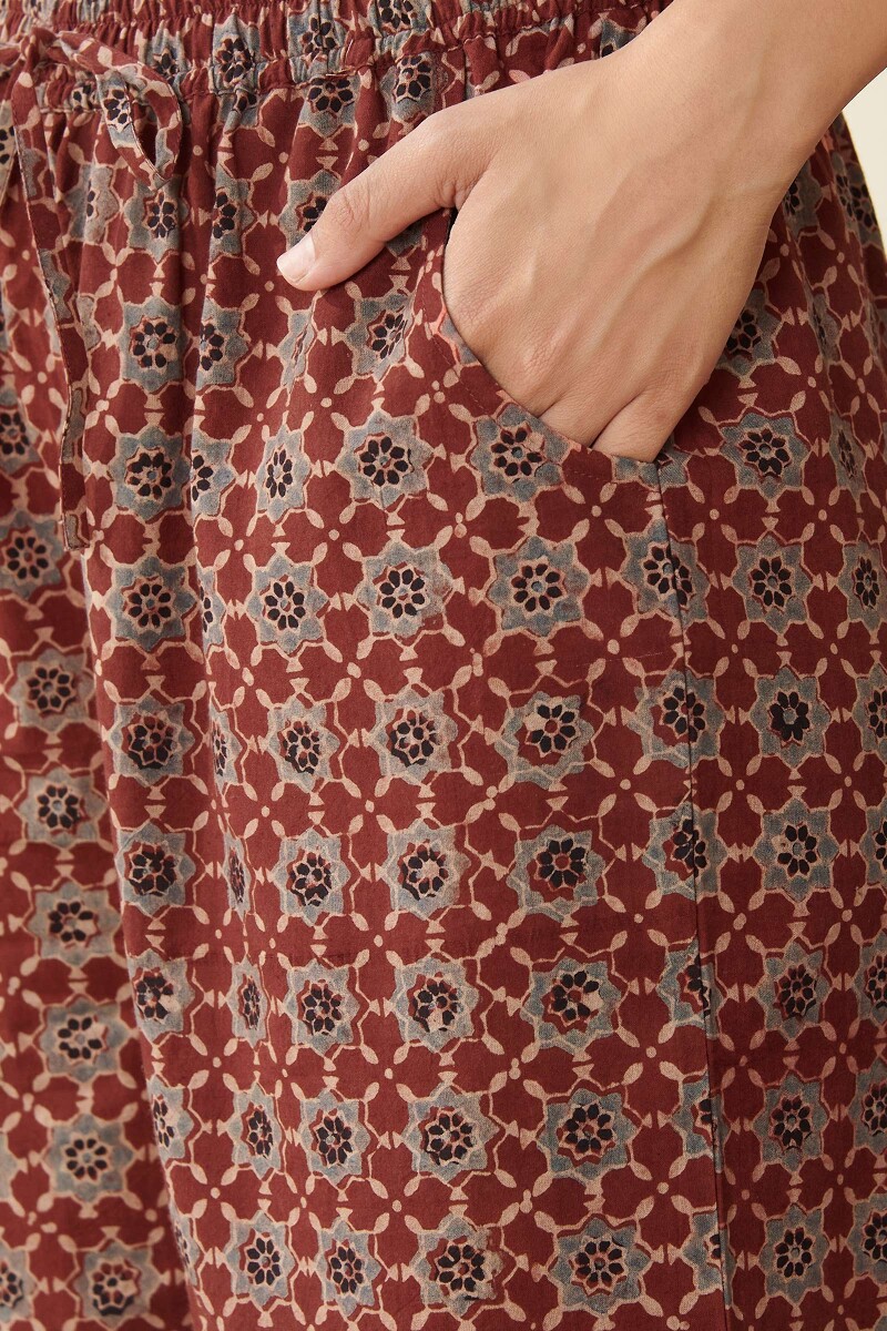 Ajrak Hand Block Printed Cotton Farsi