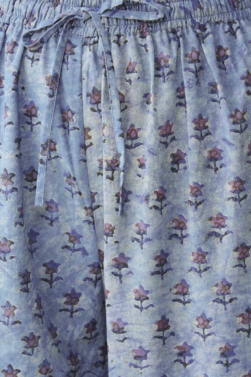 Akola Hand Block Printed Cotton Izhaar Pants