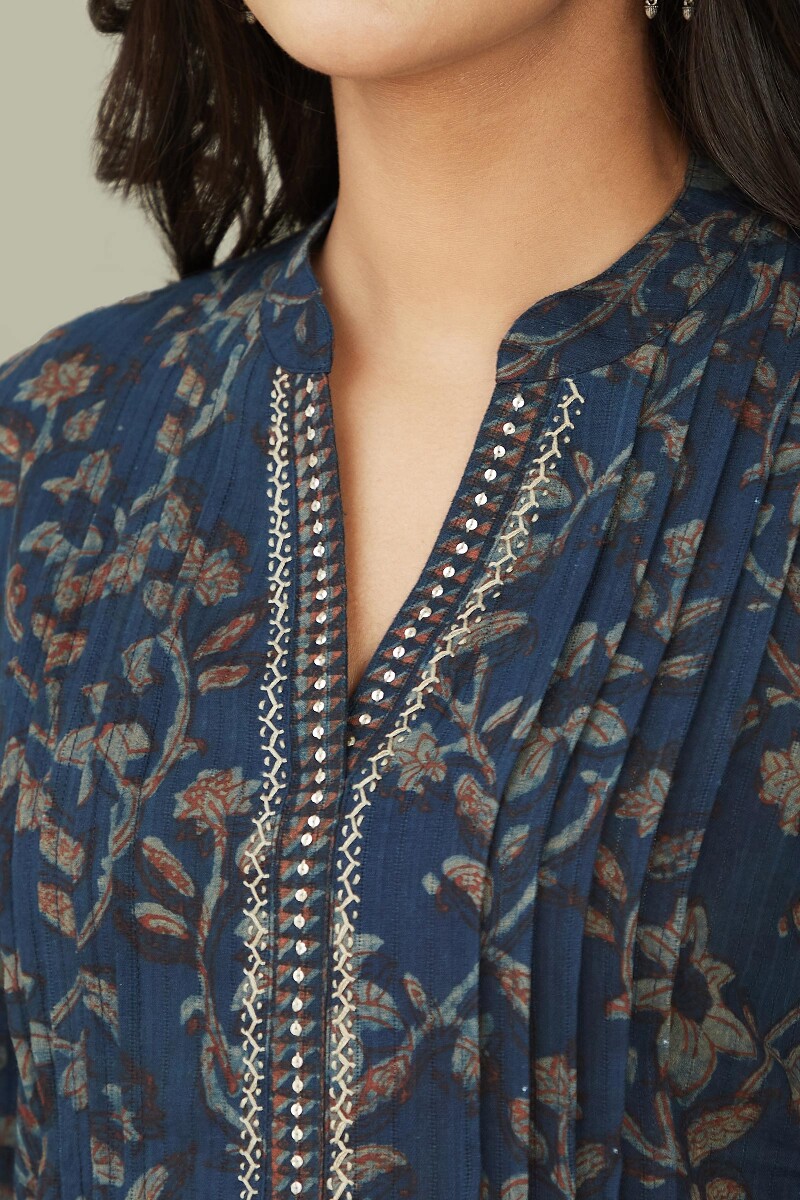 Akola Hand Block-Printed Cotton Top