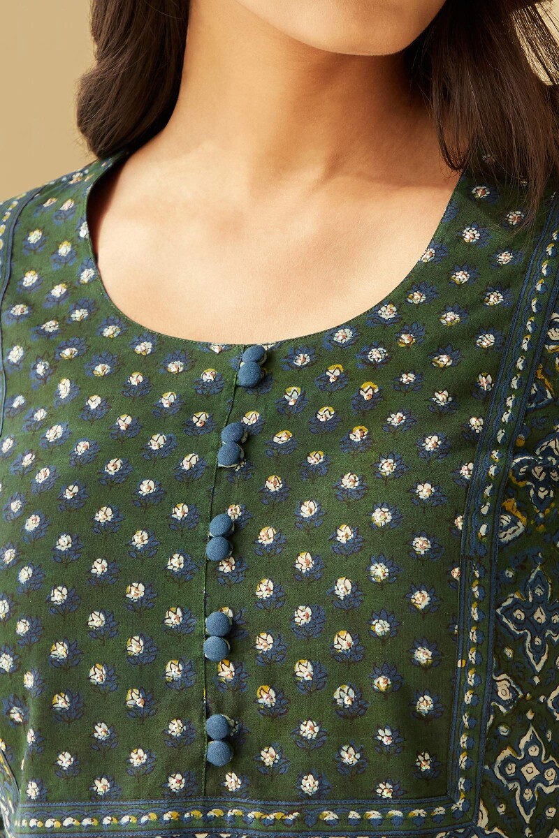 Bagru Hand Block-Printed Cotton Top