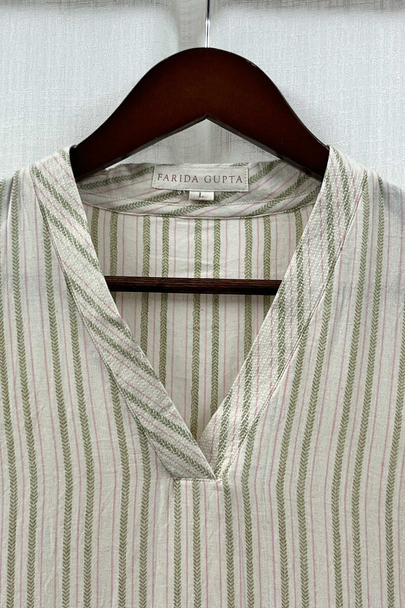 Cream Handcrafted Straight Handloom Cotton Kurta