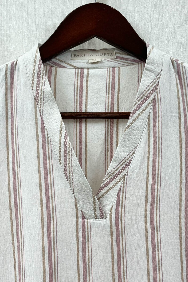 White Handcrafted Straight Handloom Cotton Kurta