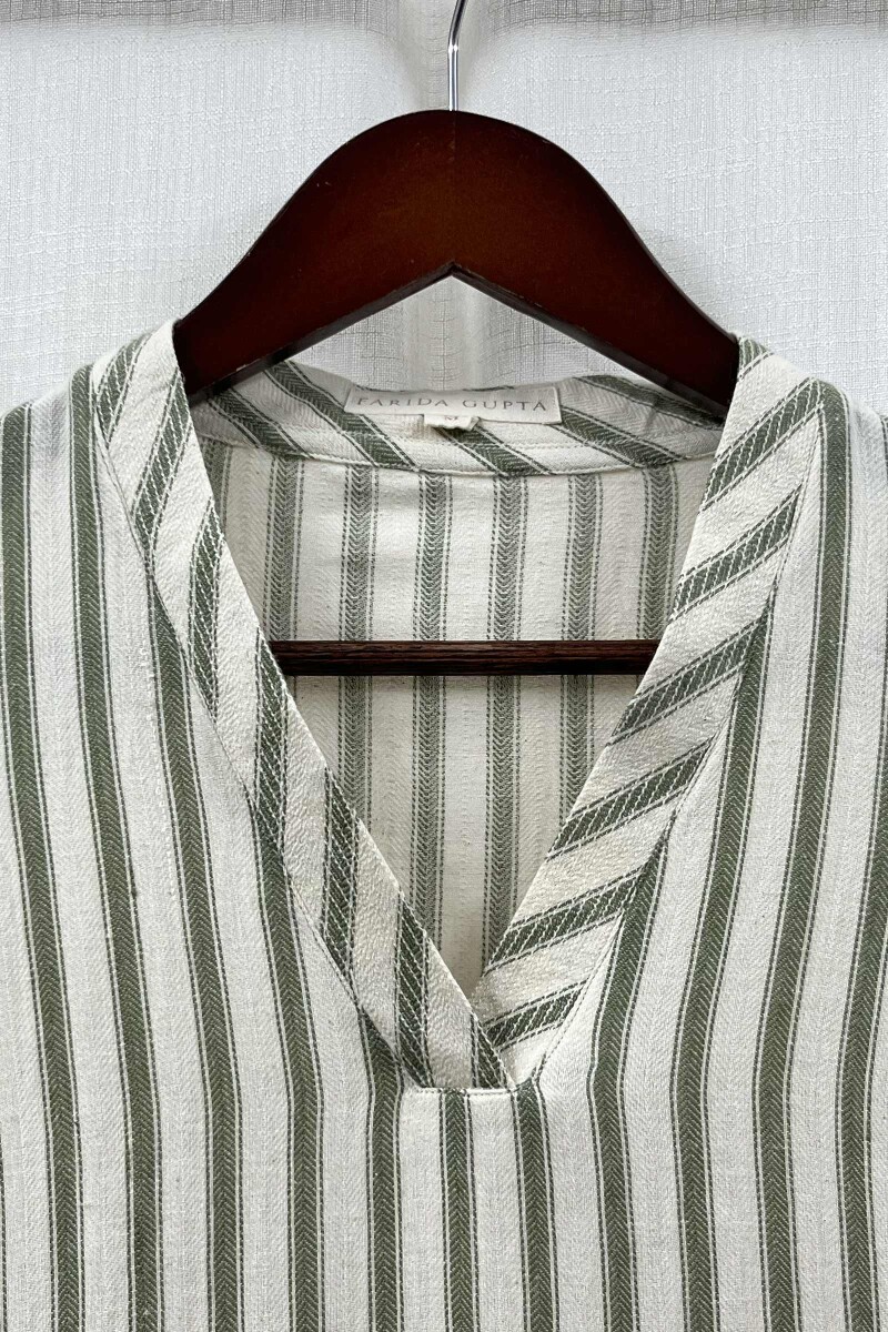 Cream Handcrafted Straight Handloom Cotton Kurta