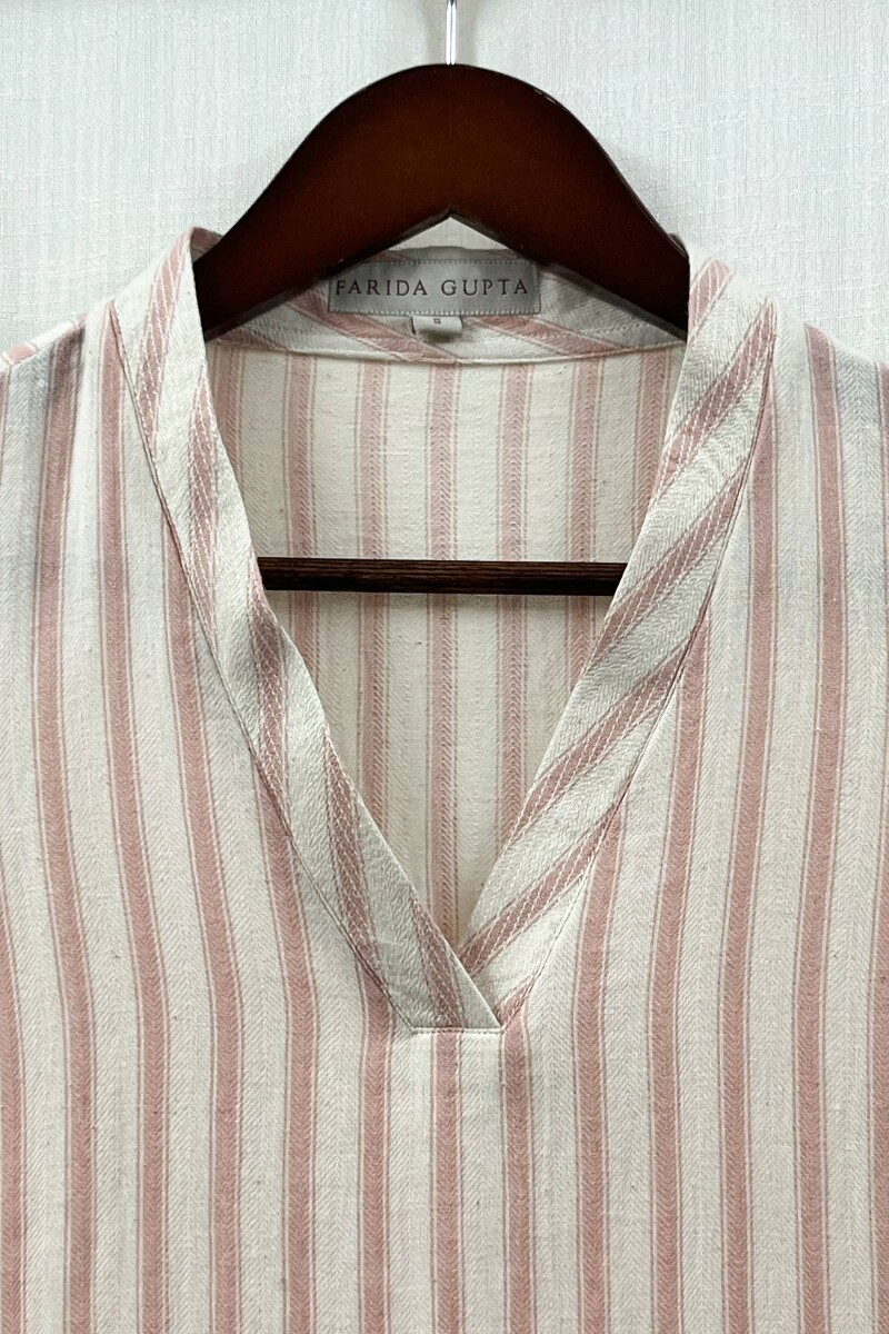 Cream Handcrafted Straight Handloom Cotton Kurta