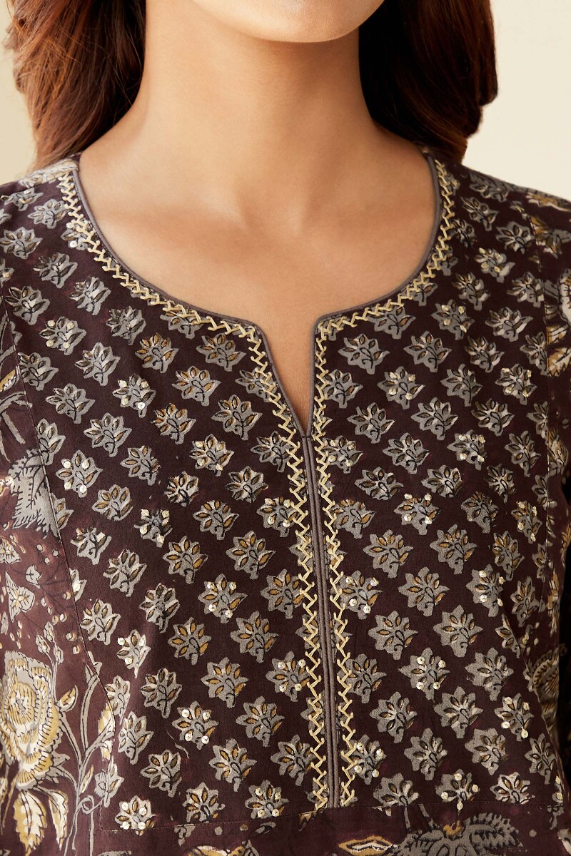 Bagru Hand Block-Printed Cotton Top