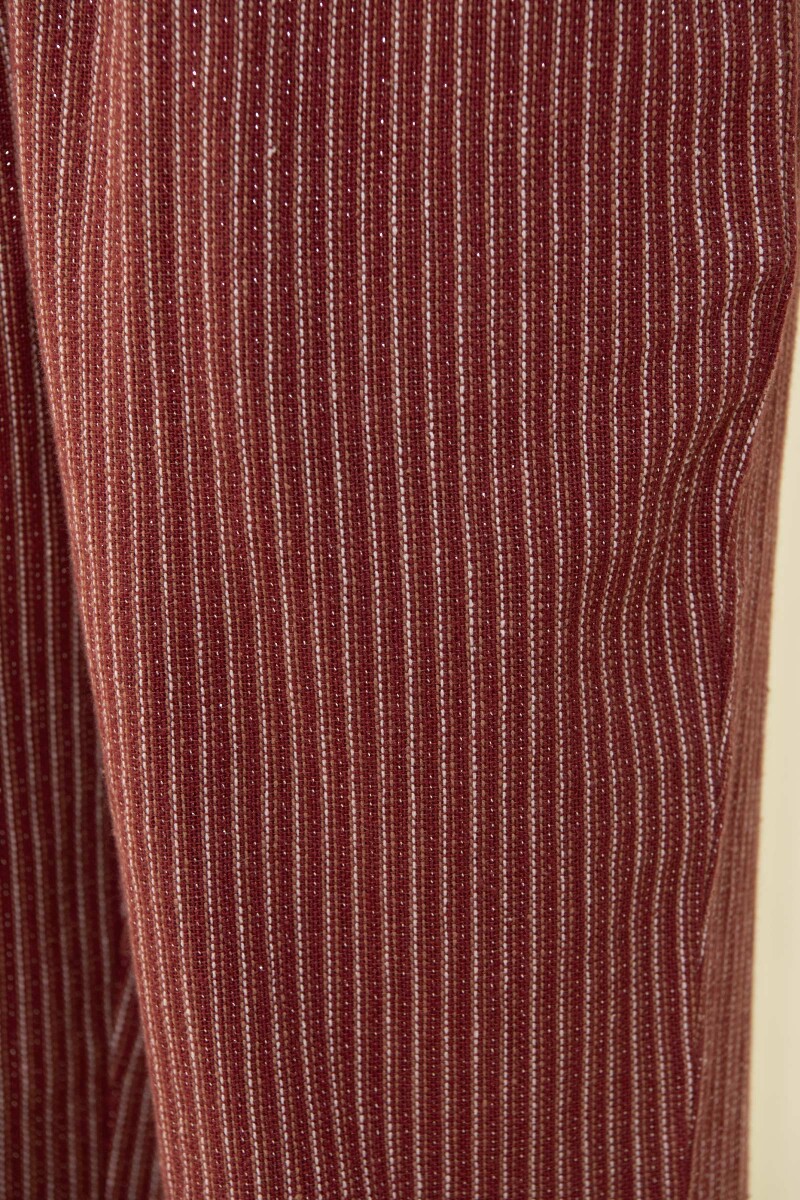 Maroon Handcrafted Cotton Pants